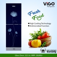 Vigo Blue Flower Refrigerator